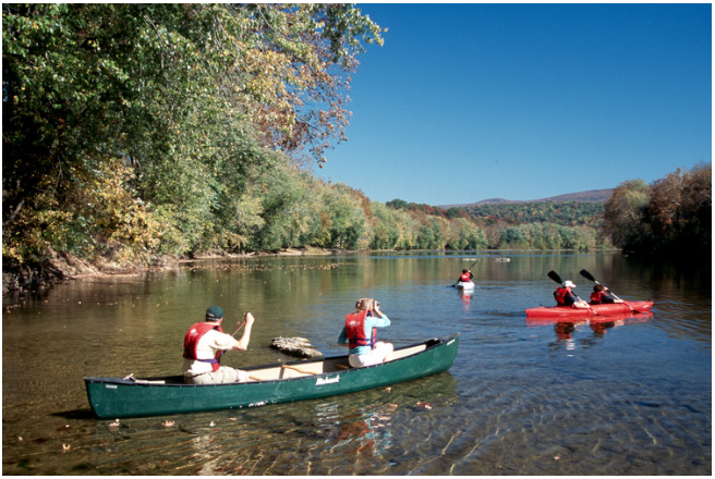 Paddlers on the Potomac River