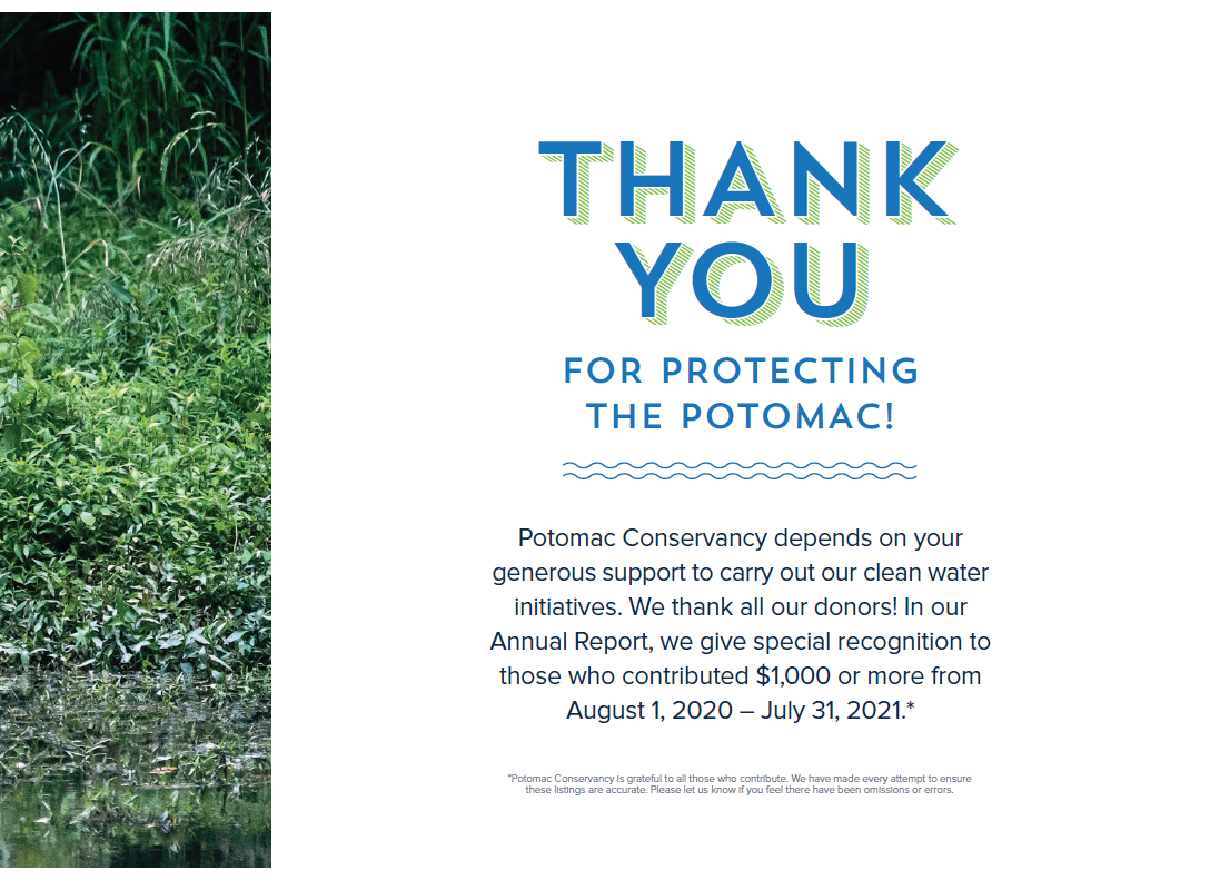 Thank you to our members